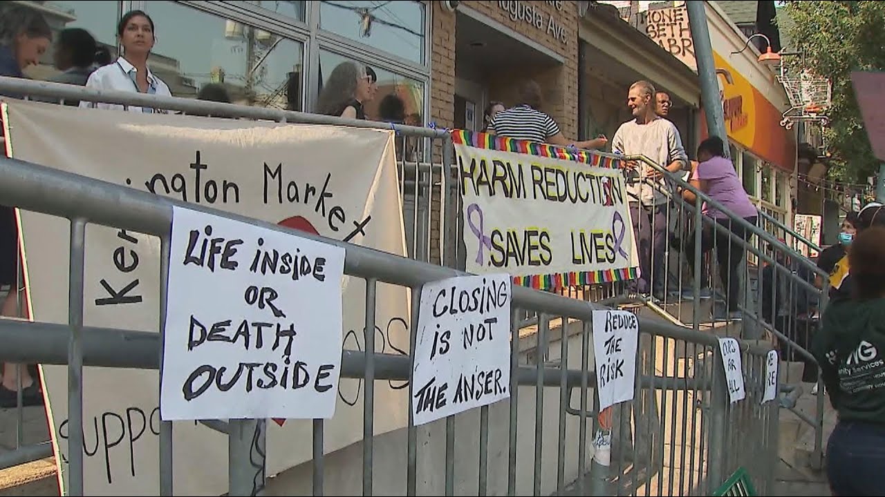 Anger over pending shutdown of overdose prevention site in Toronto's Kensington Market