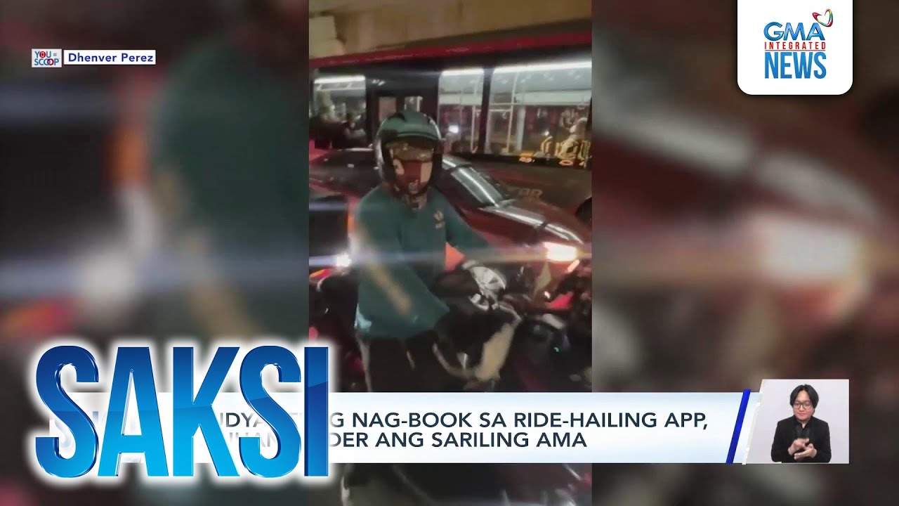 Estudyanteng nag-book sa ride-hailing app, nakuhang rider ang sariling ama | Saksi