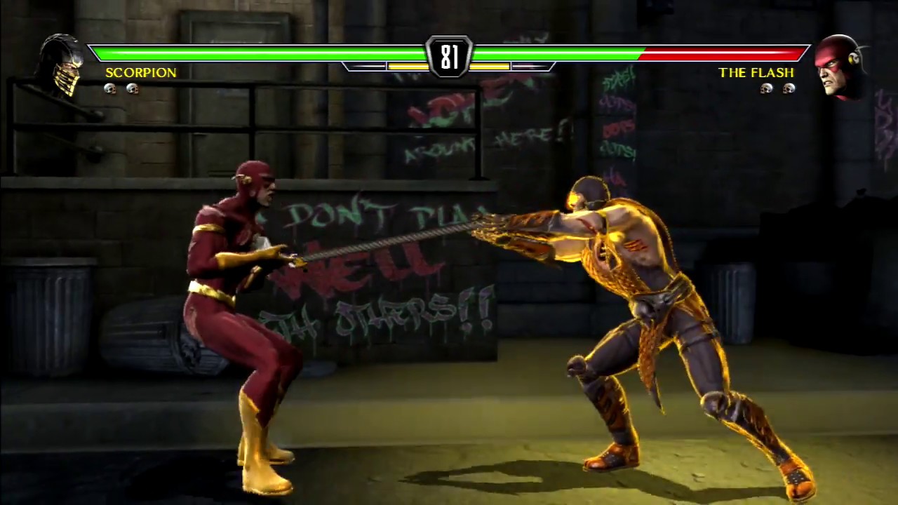 MK VS DC Battles - Scorpion VS The Flash