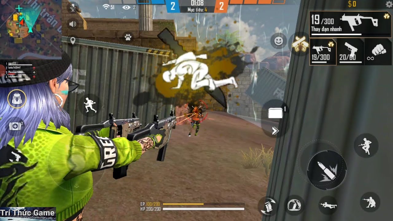 [Game Ganera Free Fire] Tử Chiến Xếp Hạng | Sô Lô Cân 4 Dùng 2 Khẩu Skin Vector Quá Lợi Hại.