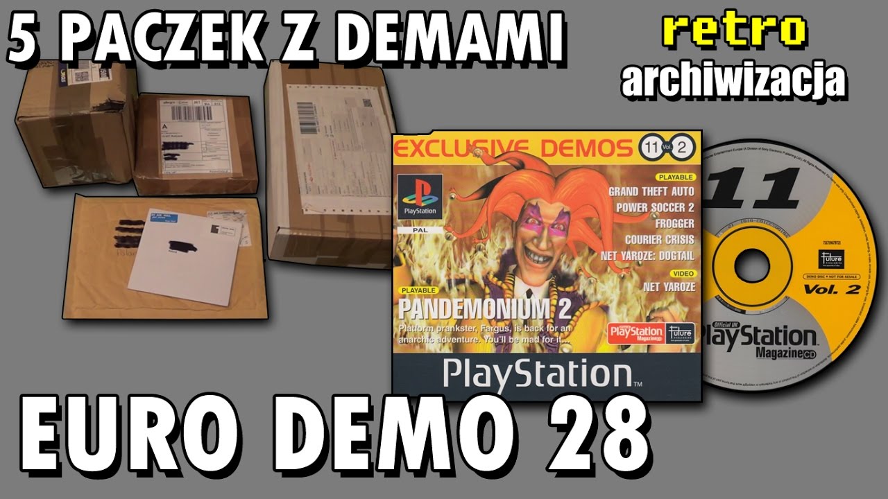 5 paczek z demami + euro demo 28 i zacne gry! GTA, Courier Crisis | Retro archiwizacja - odcinek 124