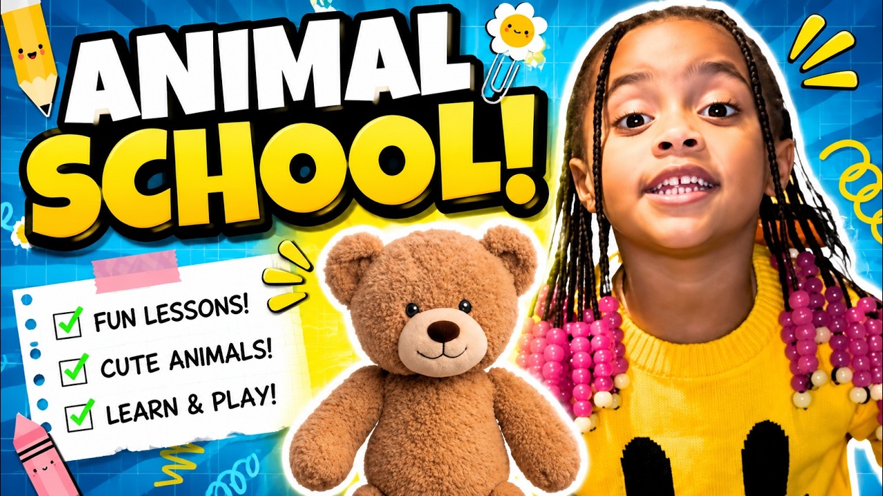 Stuffed Animal School 🧸📚 | Learning, Playing & Fun Classroom Pretend Play