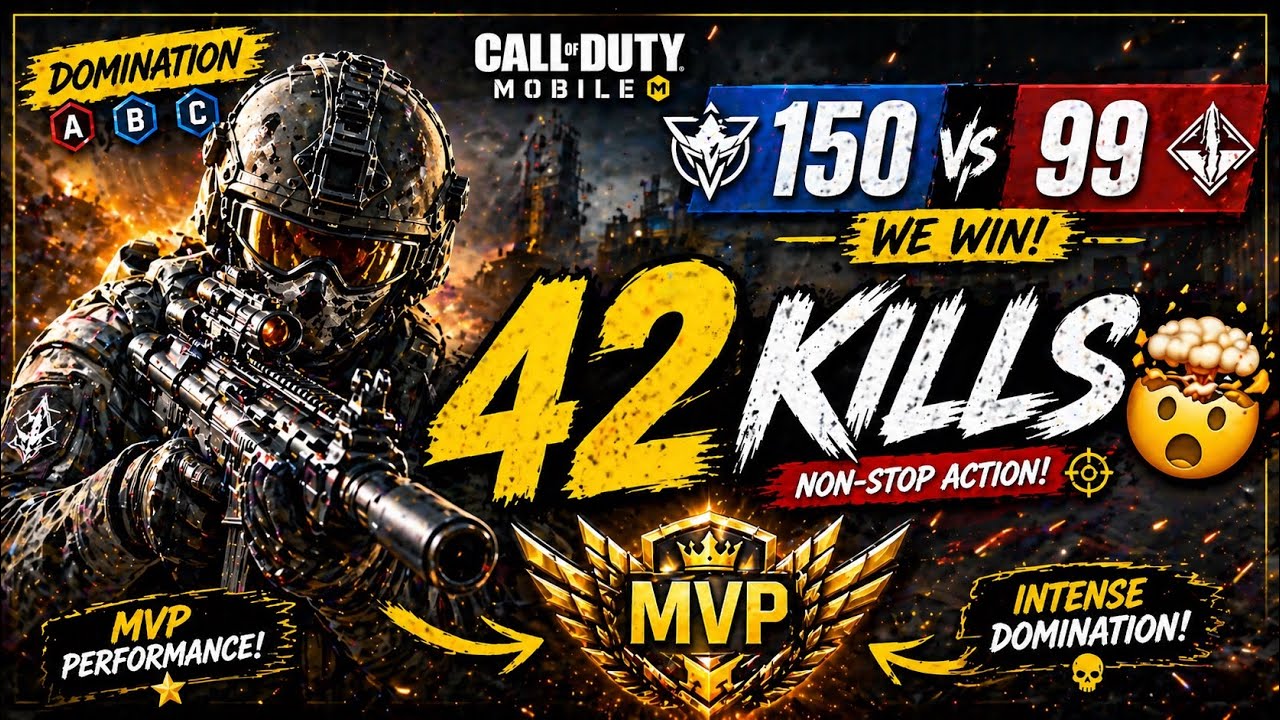 150&ndash;99 Доминирование 😈 42 убийства MVP | COD Mobile