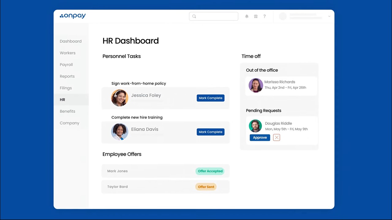 OnPay introduces expanded HR capabilities for growing teams