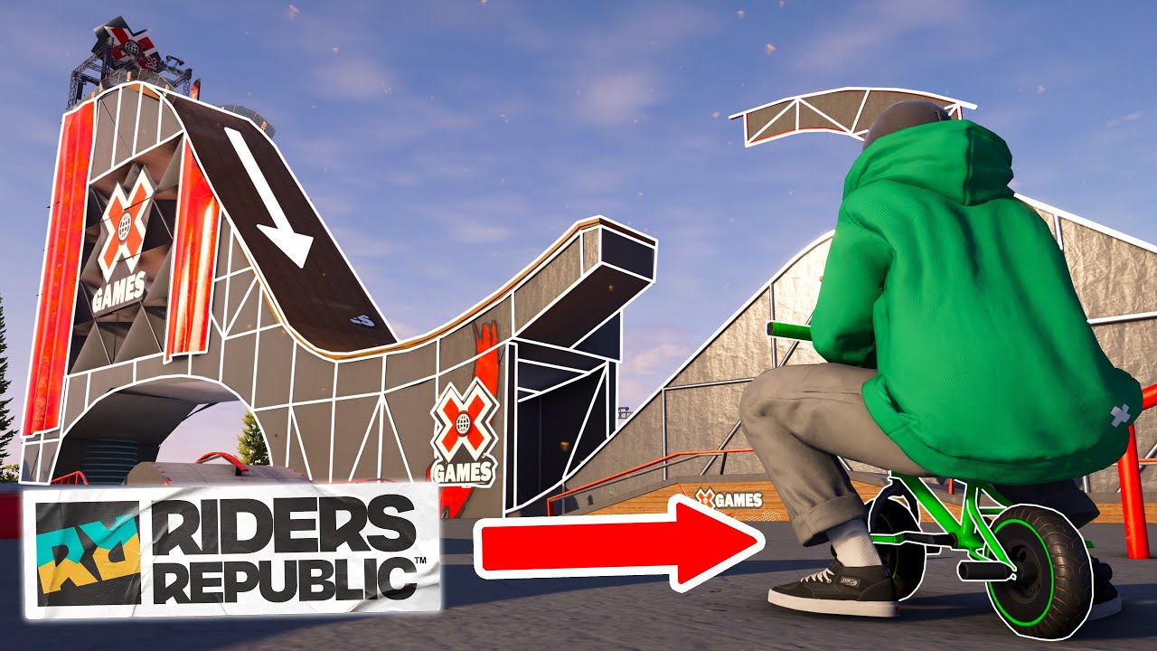 Катание по MEGA RAMP на мини-байке | Riders Republic