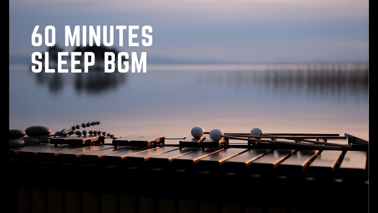 Soft Marimba Sleep Music | 60 Minutes | Fall Asleep Fast | Calm Gentle Music for Insomnia