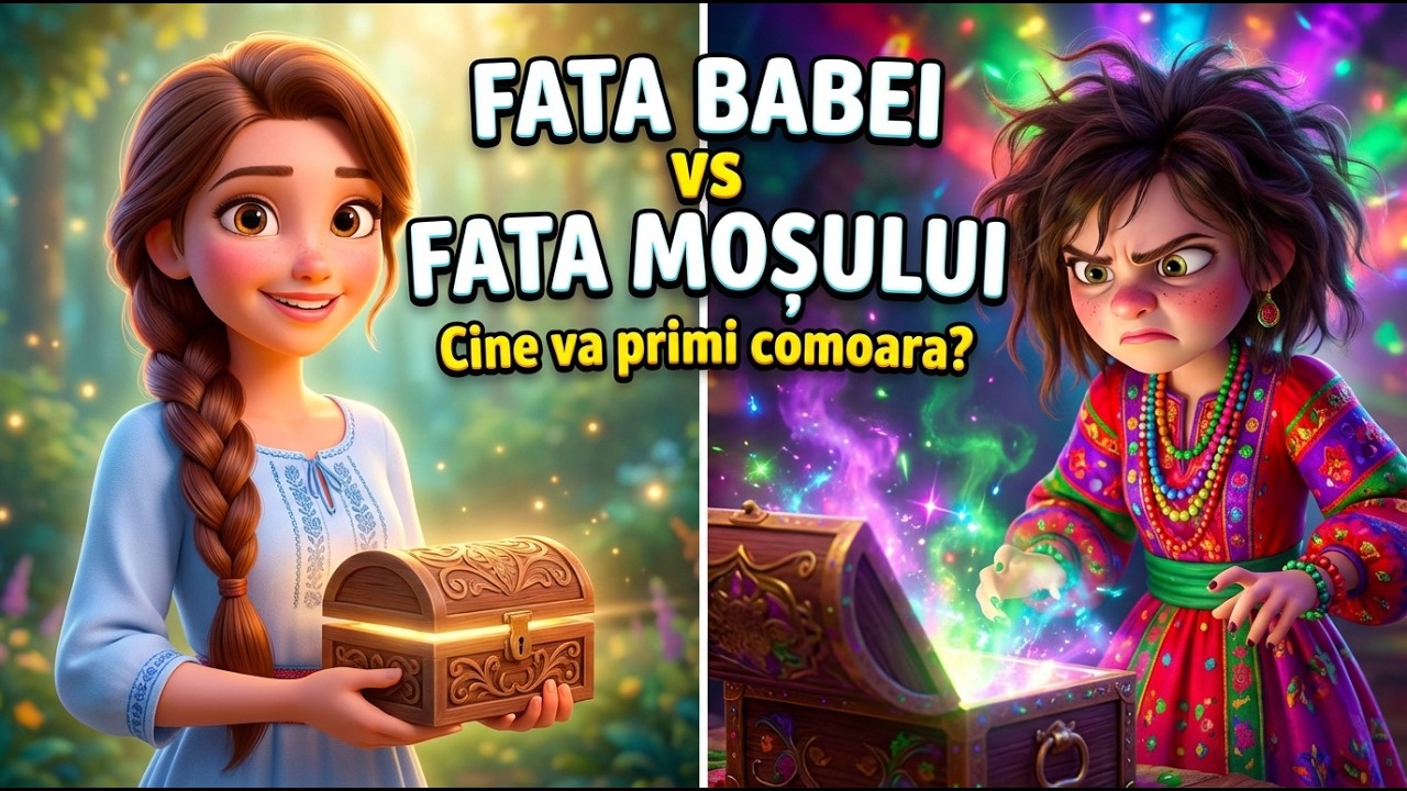 Fata Babei și Fata Moșneagului 🧺 Poveste Animată pentru Copii | Basm Românesc
