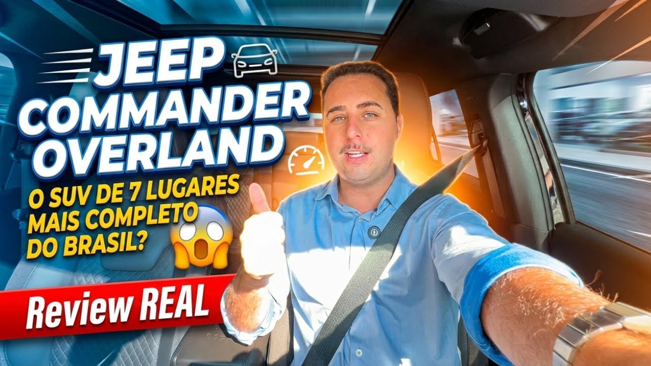 JEEP COMMANDER OVERLAND: O SUV DE 7 LUGARES MAIS COMPLETO DO BRASIL? Review REAL!