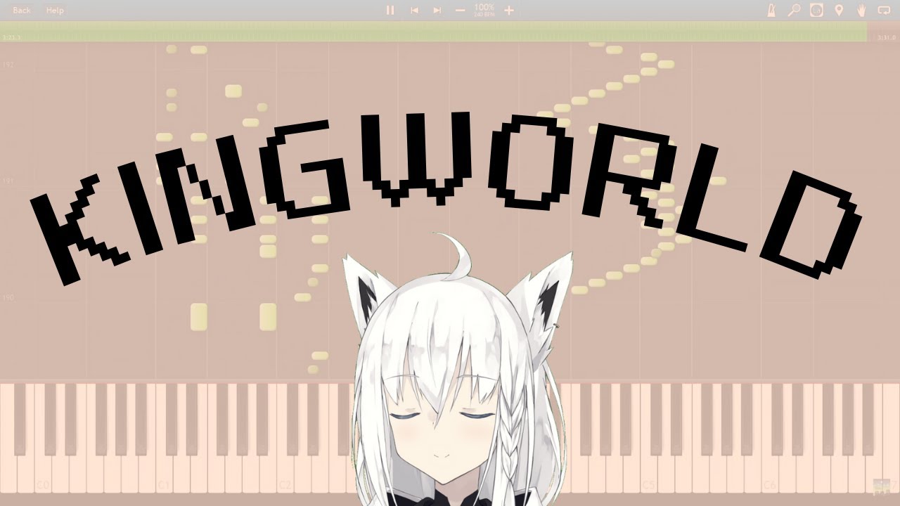 【Piano arranged ver.ピアノアレンジ】KINGWORLD/白上フブキ