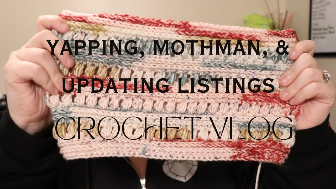 Updating my shop, Making more cozy items, & Yapping! | Crochet Vlog Christmas Edition