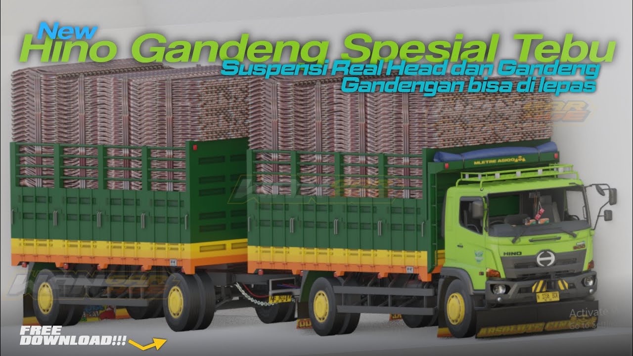 MUSIM PANEN TEBU 2025!!! SHARE Mod Hino 500 Gandeng Muat Tebu Terbaru || Bussimulatorindonesia