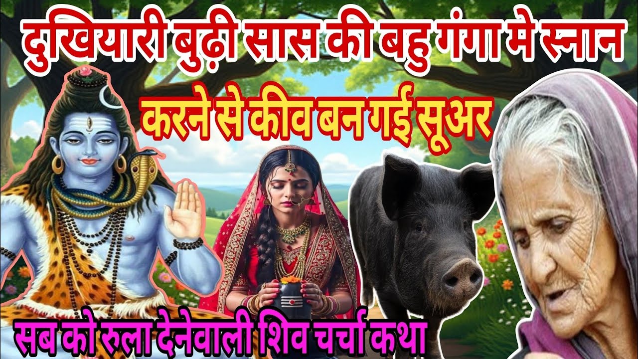    अत्याचारी बहु और दुखियारी सास की  दर्दनाक कहानि शिव चर्चा कथा शिव गुरु कथालय shiv guru kathalay 
