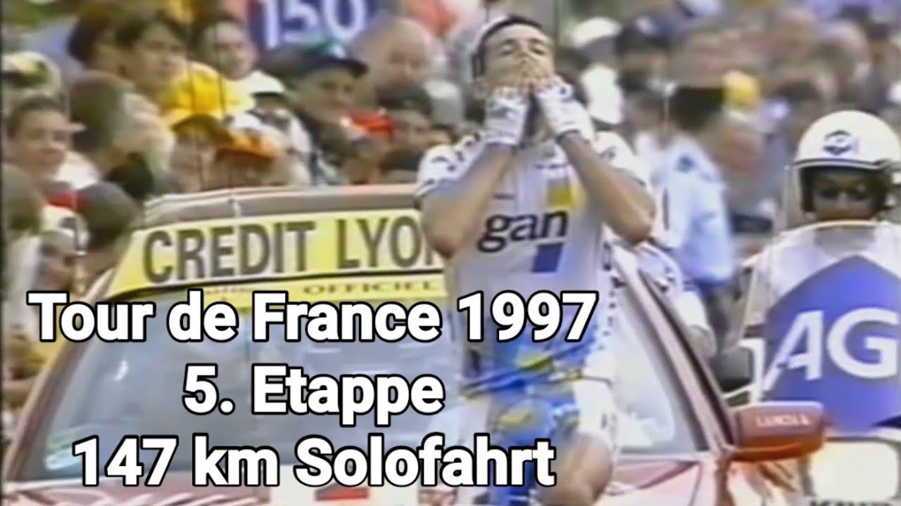Rennhighlights: Tour de France 1997 5. Etappe Vasseur fährt solo ins gelbe Trikot