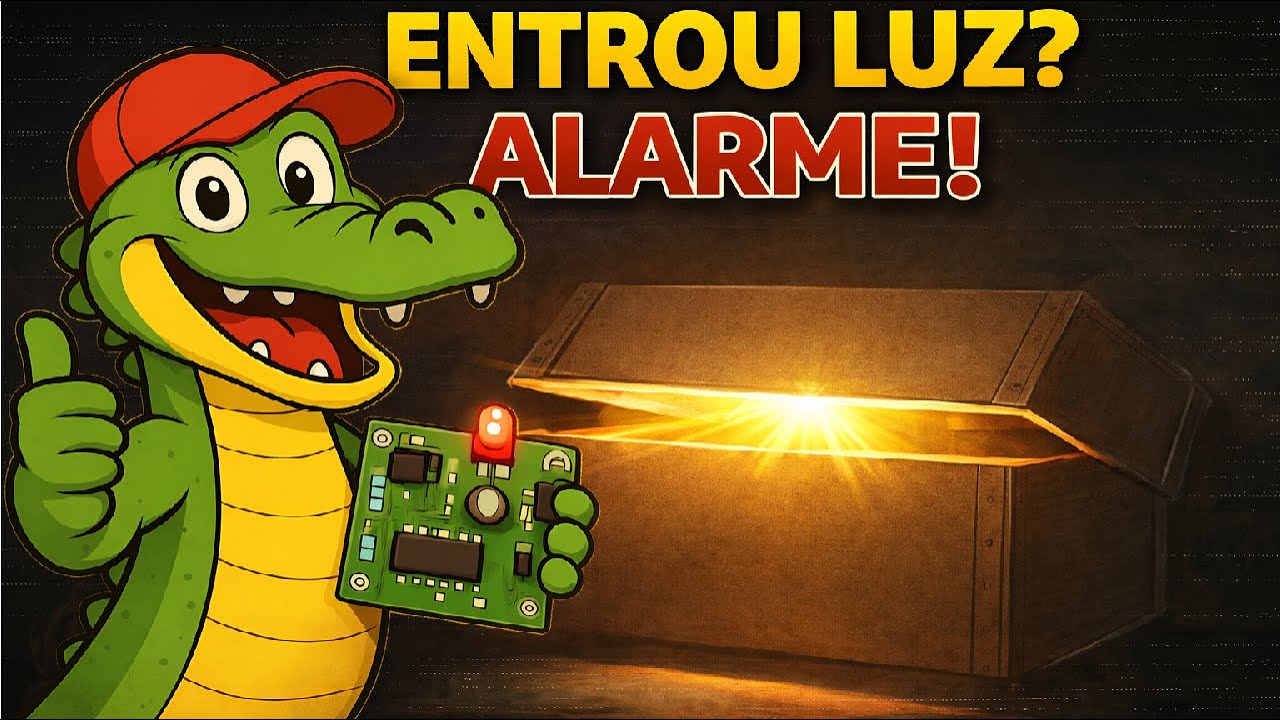Alarme com ESP32 usando LDR | Detectando abertura de caixas com LDR