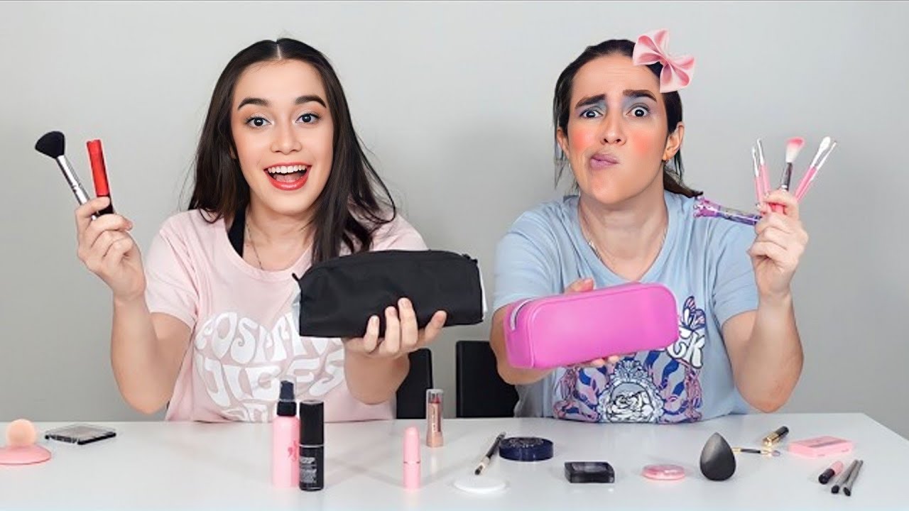 TROCA DE ESTOJO - MAQUIAGEM DE CRIANÇA vs DE ADULTO ★ Diversão de Dia das Crianças com a Mamãe Fabi