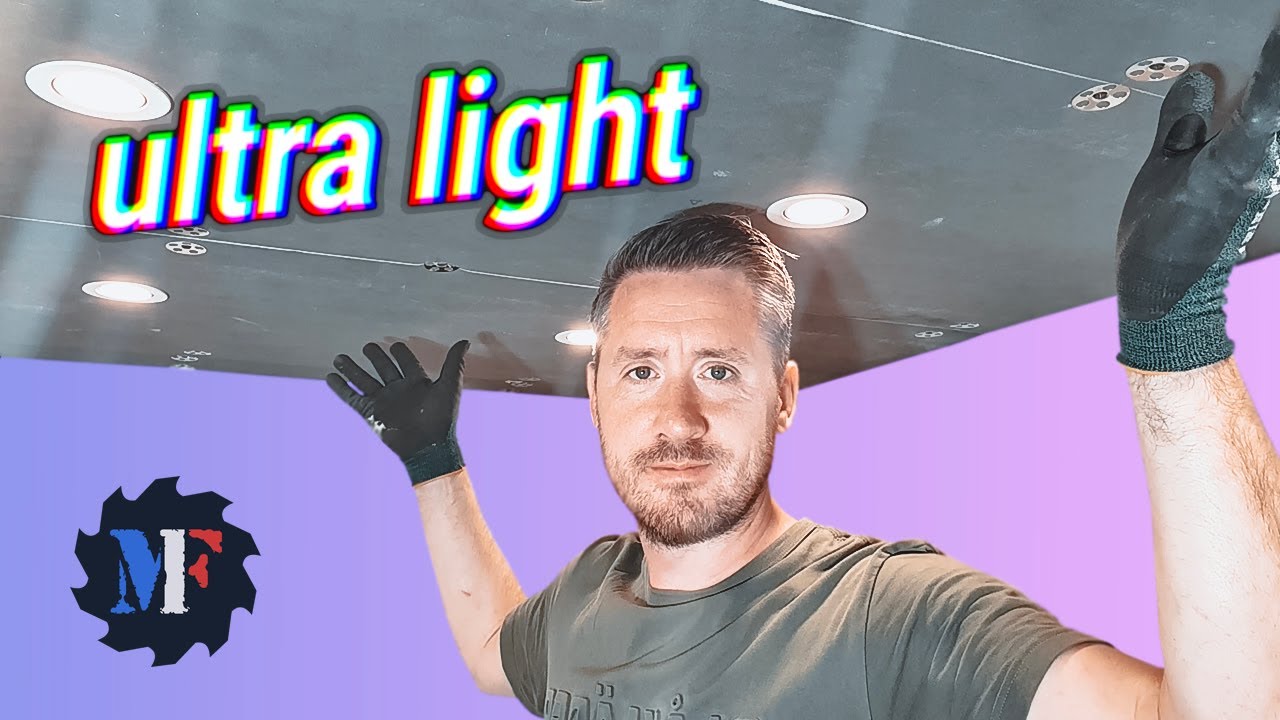 Un PLAFOND ULTRA LEGER et IMPUTRESCIBLE ! Pourquoi se casser le dos avec du placo ?