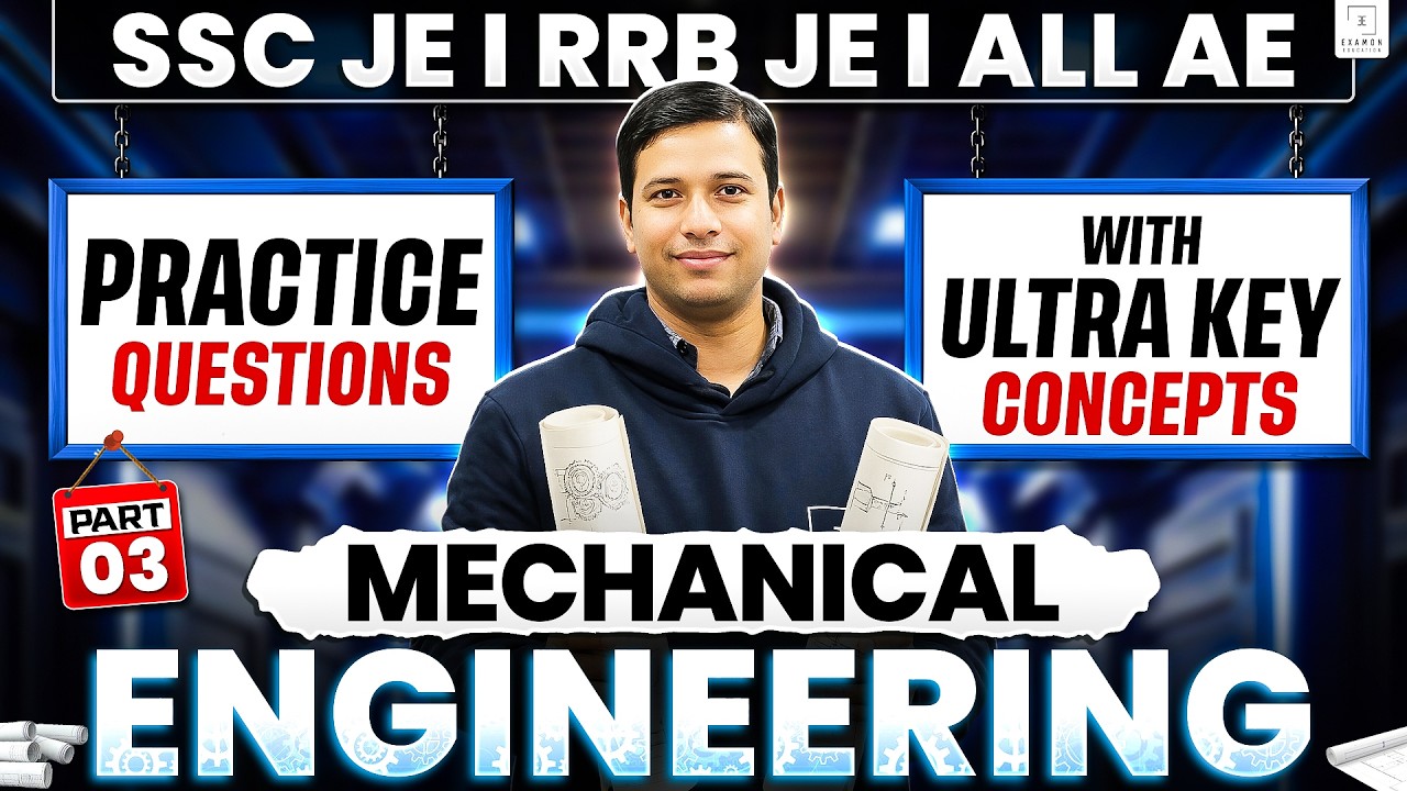 SSC JE | RRB JE Mechanical Most Expected Questions 2026 | Ultra Key Concepts | Part-3
