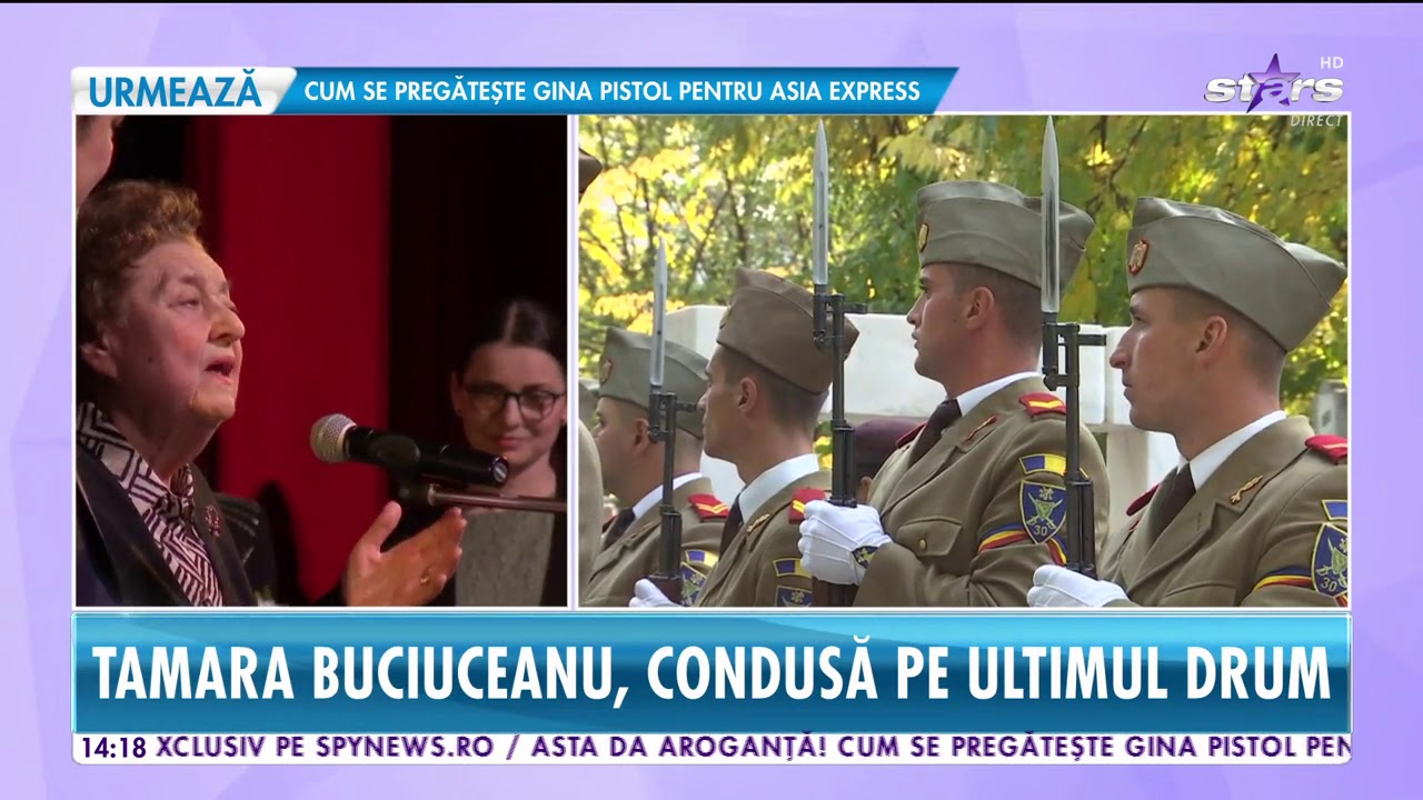 Actriţa Tamara Buciuceanu Botez, condusă pe ultimul drum