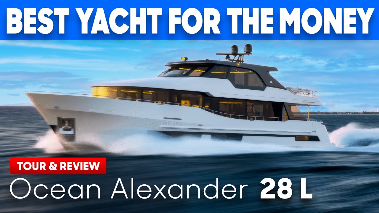 Would You Live on This Yacht? 🤔 Ocean Alexander 28 Legend Full Tour & Review