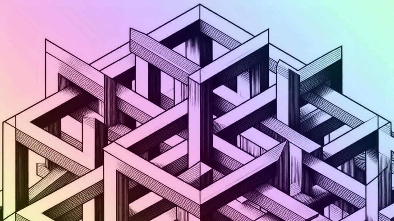 🔷 Infinity Trapped in Cubes | Impossible Architecture with Chill Beats