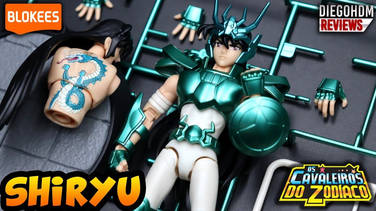 SHIRYU BLOKEES Champion Class Unboxing, Montagem e Review Saint Seiya Cavaleiros do Zodíaco #cdz
