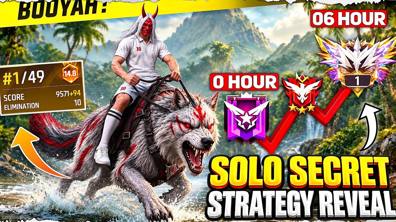 (100% Working ✅) Solo Rank Push Secret Grandmaster Strategy | Br Rank Push Tips And Tricks #rankpush