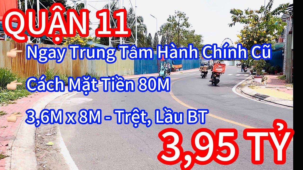 QUẬN 11 - NHÀ ĐẸP Ở NGAY, CÁCH MẶT TIỀN ĐƯỜNG 80M - TRỆT LẦU BÊ TÔNG #aunhapho #0374997997 