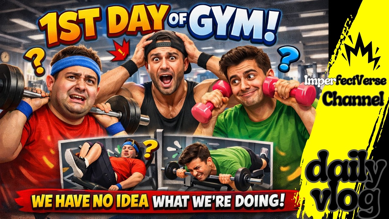 First Day In Gym With Brother 😂 | We Know Nothing About Exercise