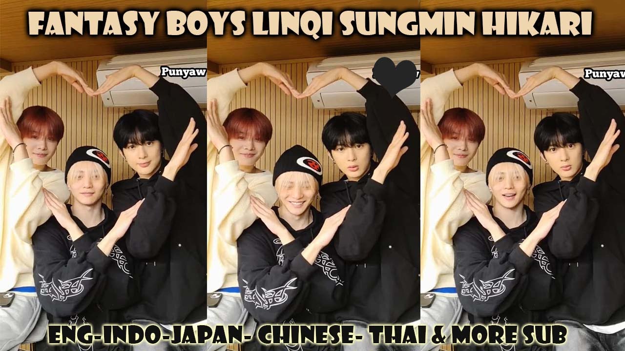 (ENG SUB) STARLIGHT BOYS HIKARI LINQI SUNGMIN LIVE STREAMING | FANTASY BOYS INSTA LIVE #kpop