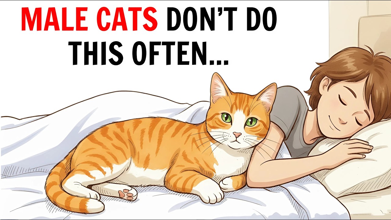 6 Things Your Male Cat Secretly Does Every Night When He Sleeps Next to You - Simply Cats