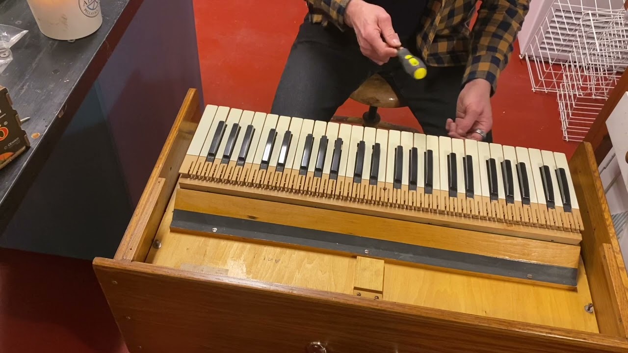 Assembling of Estey portable organ