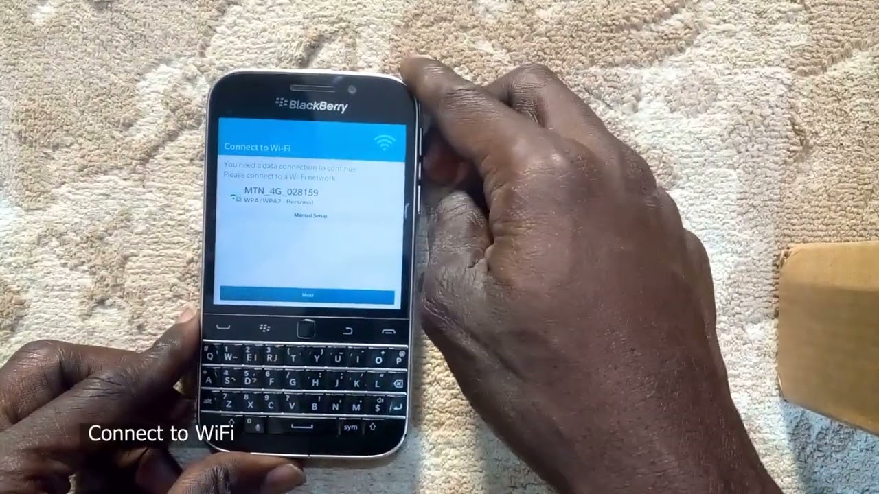 Blackberry Classic WiFi Activation and Setup WiFi Solurion