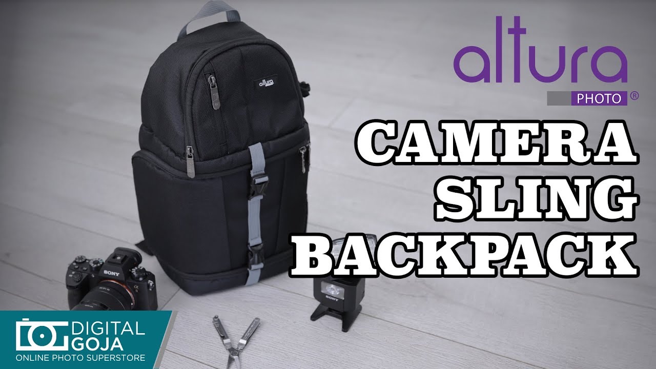 Camera Sling Backpack for DSLR and Mirrorless Cameras & Lenses |  | By Altura Photo®