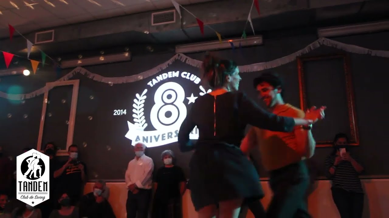 Sam Chez y Sarah Wastiaux. 8&ordm; Aniversario del Tandem Club en Mallorca