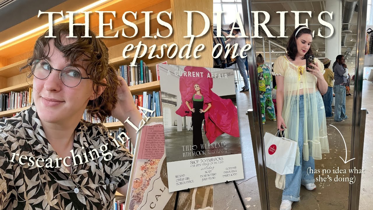 THESIS DIARIES NO. 1 | NYC Fashion Student goes to Los Angeles for research! (+ lots of vintage!)