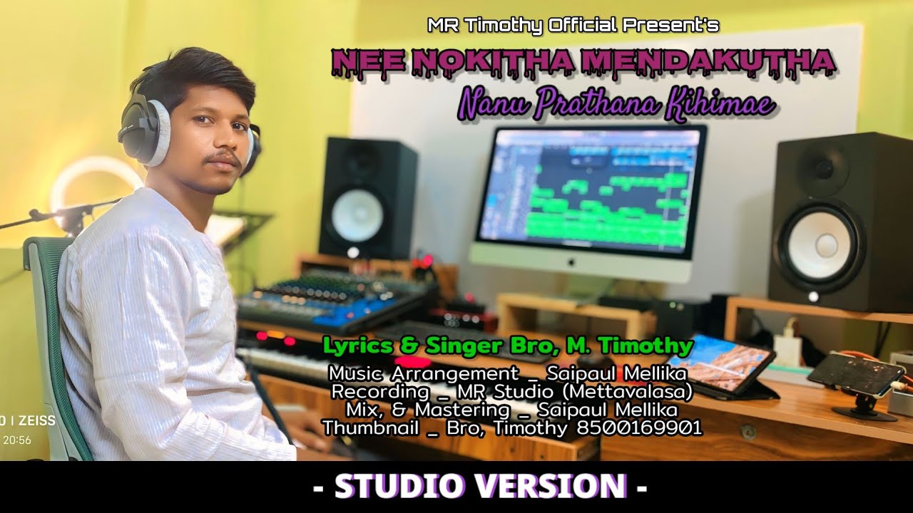 NEENOKITHA MENDAKUTHA||New Christian Jathapu Kuvi Song||Studio Version||Sung By Bro, M. Timothy