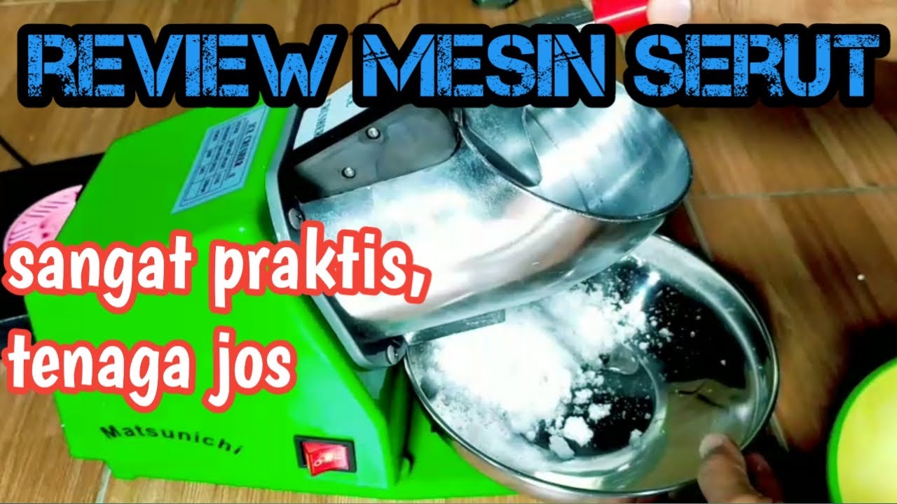 Mesin es serut / ice crusher || di lengkapi pisau ganda