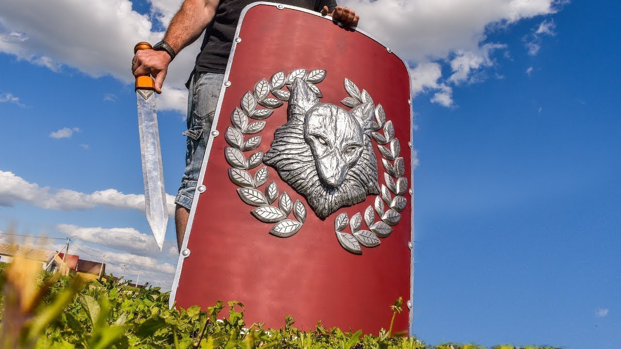 HOW TO MAKE THE SHIELD AND SWORD OF THE ROME LEADER GERMANICUS