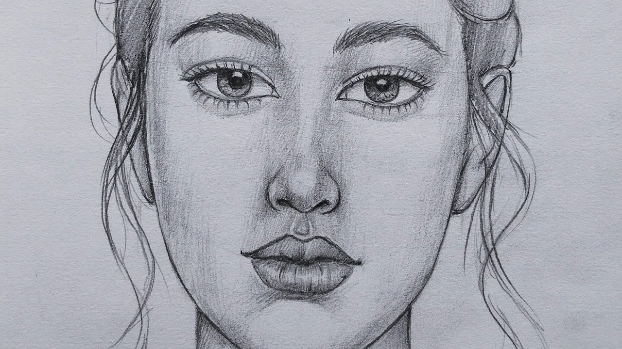 Как легко нарисовать лицо девушки по методу Лумиса для начинающих