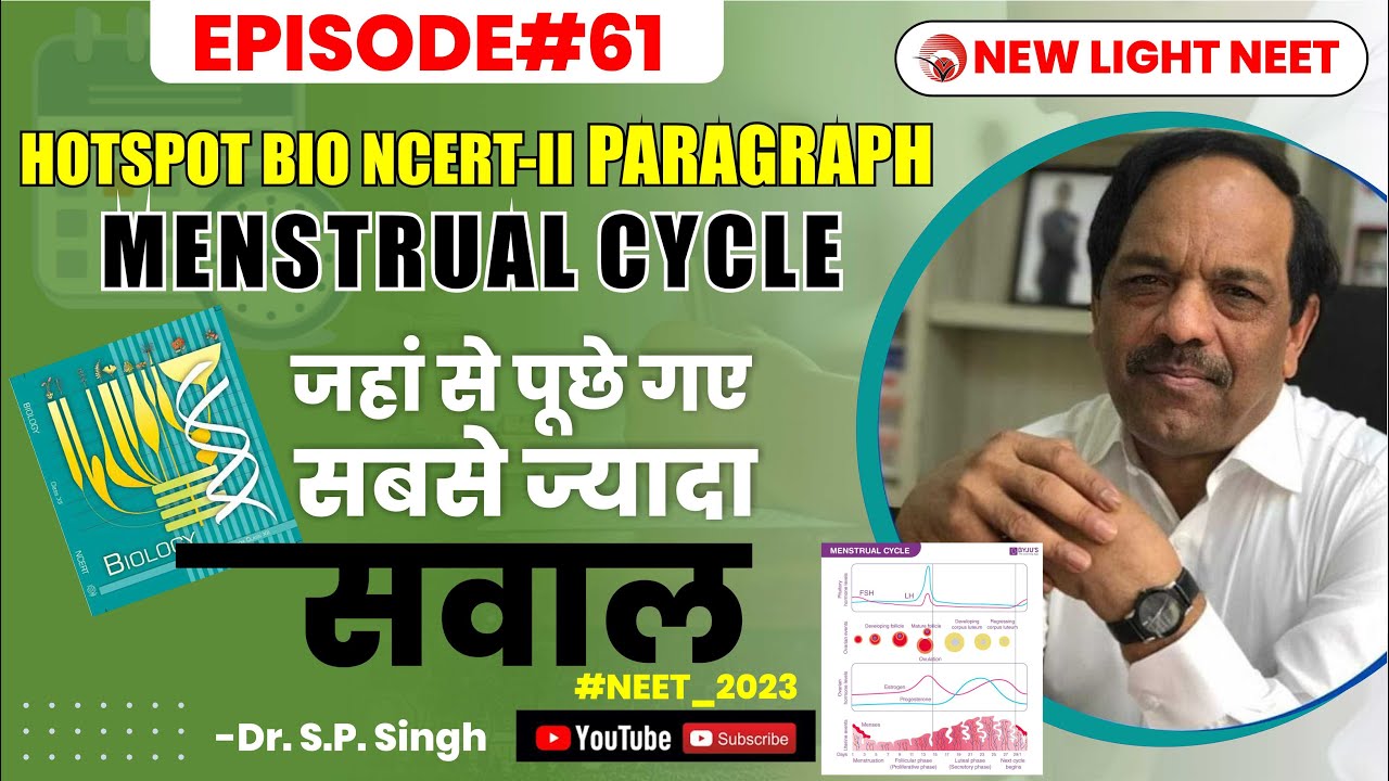 EPISODE-61 | Menstrual Cycle | HOTSPOT | BIO NCERT-II का PARAGRAPH जहां से पूछे गए सबसे ज्यादा  सवाल