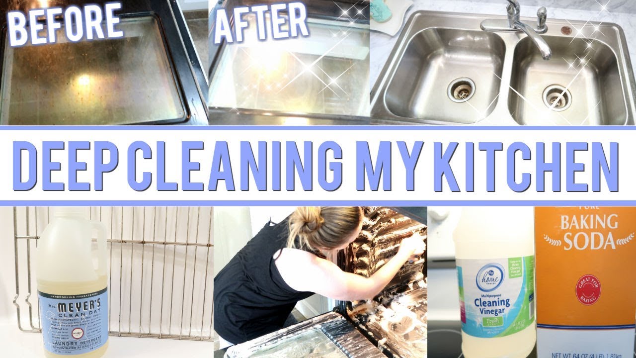 DEEP CLEAN THE KITCHEN WITH ME | SPRING CLEANING 2018