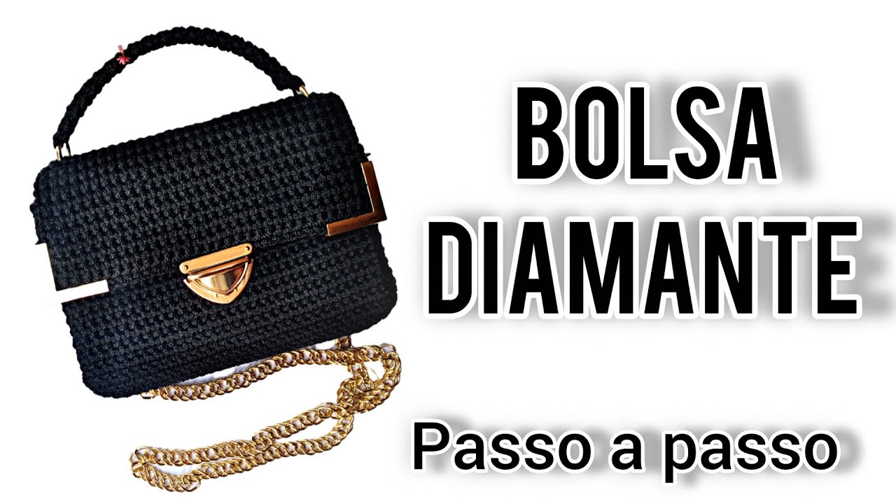 BOLSA DE CROCHÊ LINDA E FÁCIL