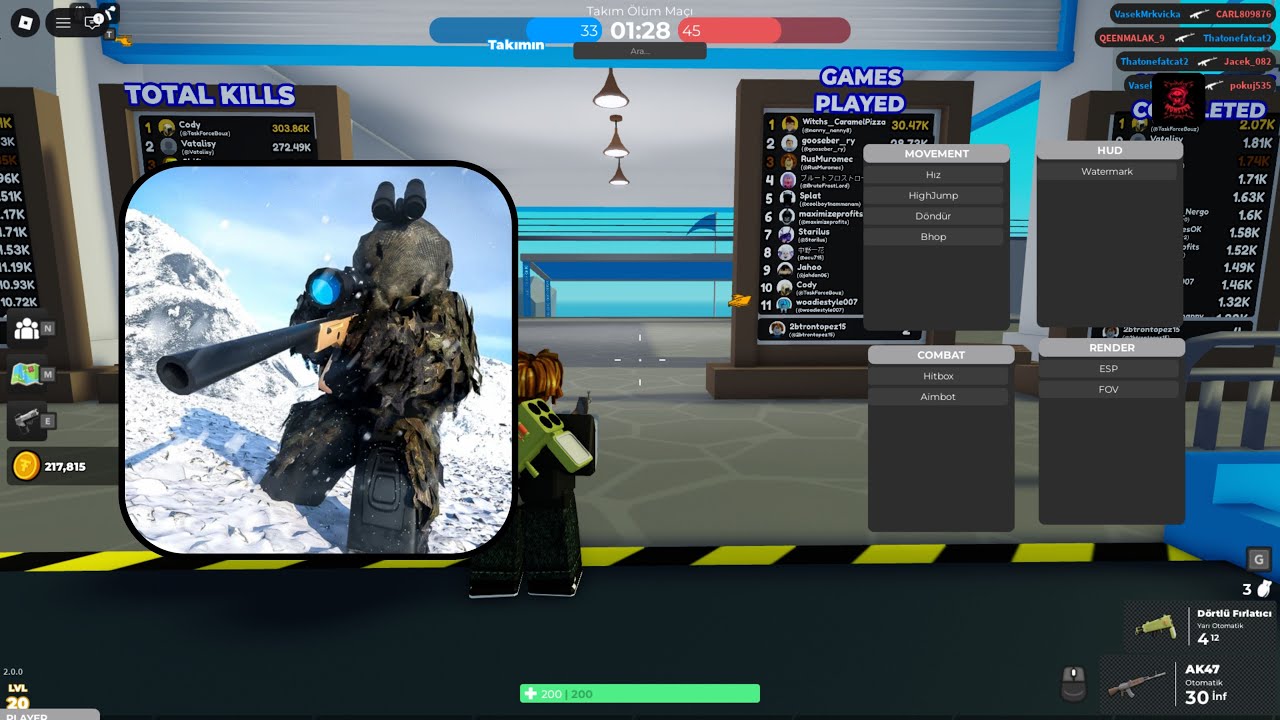 Roblox Base Battles Script (Hitbox, Aimbot, Speed, ESP and more !!)