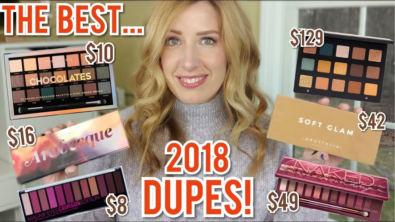 THE BEST PALETTE DUPES 2018 | 11 HIGH-END Palettes, Soft Glam, Norvina, Born to Run, ND Gold + MORE!