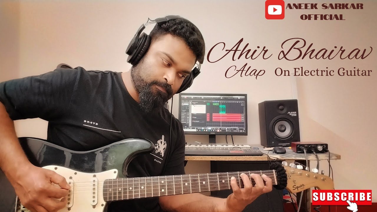 Ahir Bhairav Alap on Electric Guitar||Indian Classical Music on Guitar