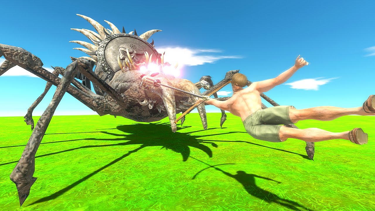 SPIDER Traps Enemies with HARPOONS - Animal Revolt Battle Simulator