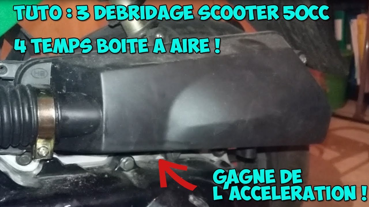 Facile : Débridage scooter 50cc 4temps boite a aire ! #3