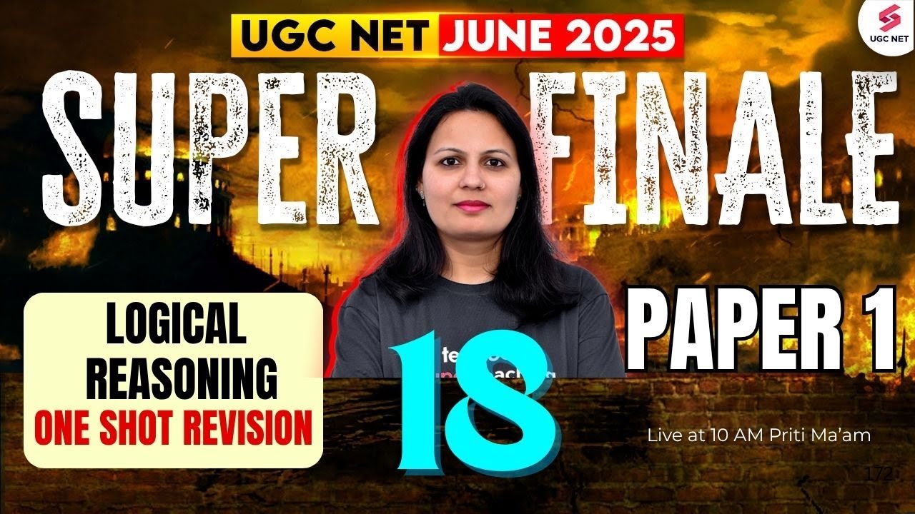 UGC NET Paper 1 | Logical Reasoning Questions UGC NET Paper 1 | UGC NET June 2025 Paper 1 By Priti