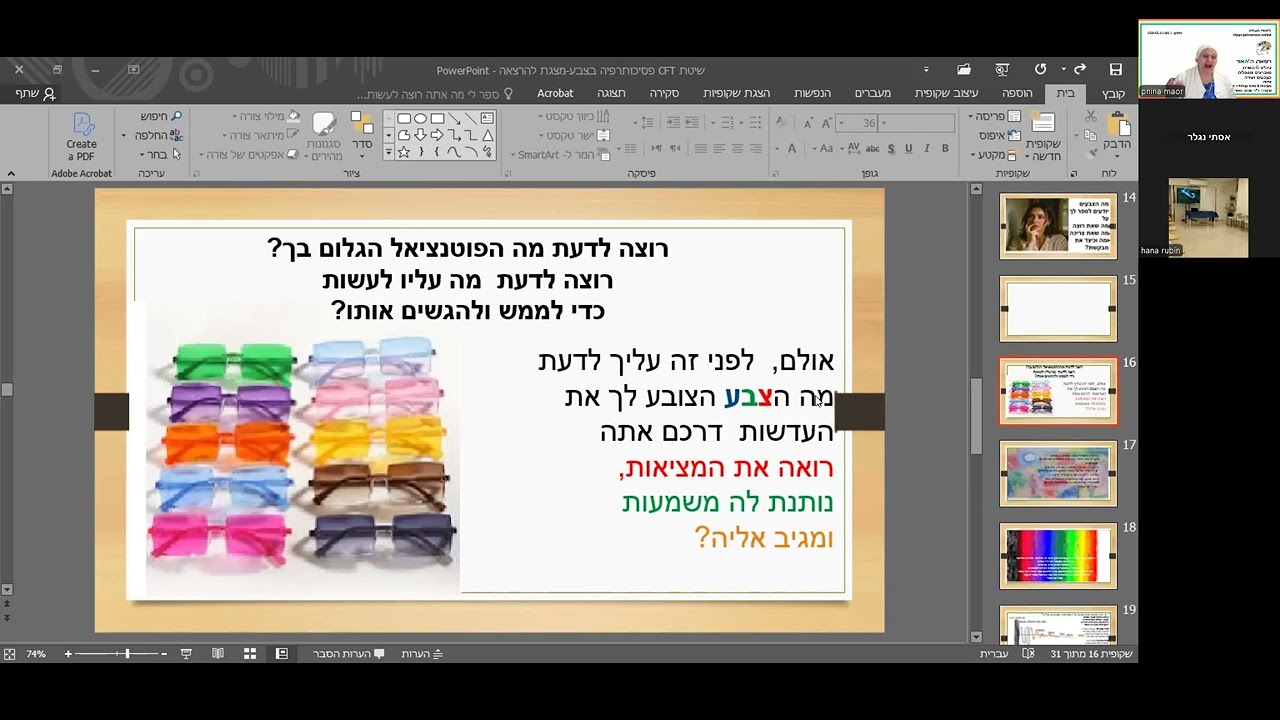 תיקון הנפש- פסיכותרפיה יהודית בצבעים. גישת Cft - ביה