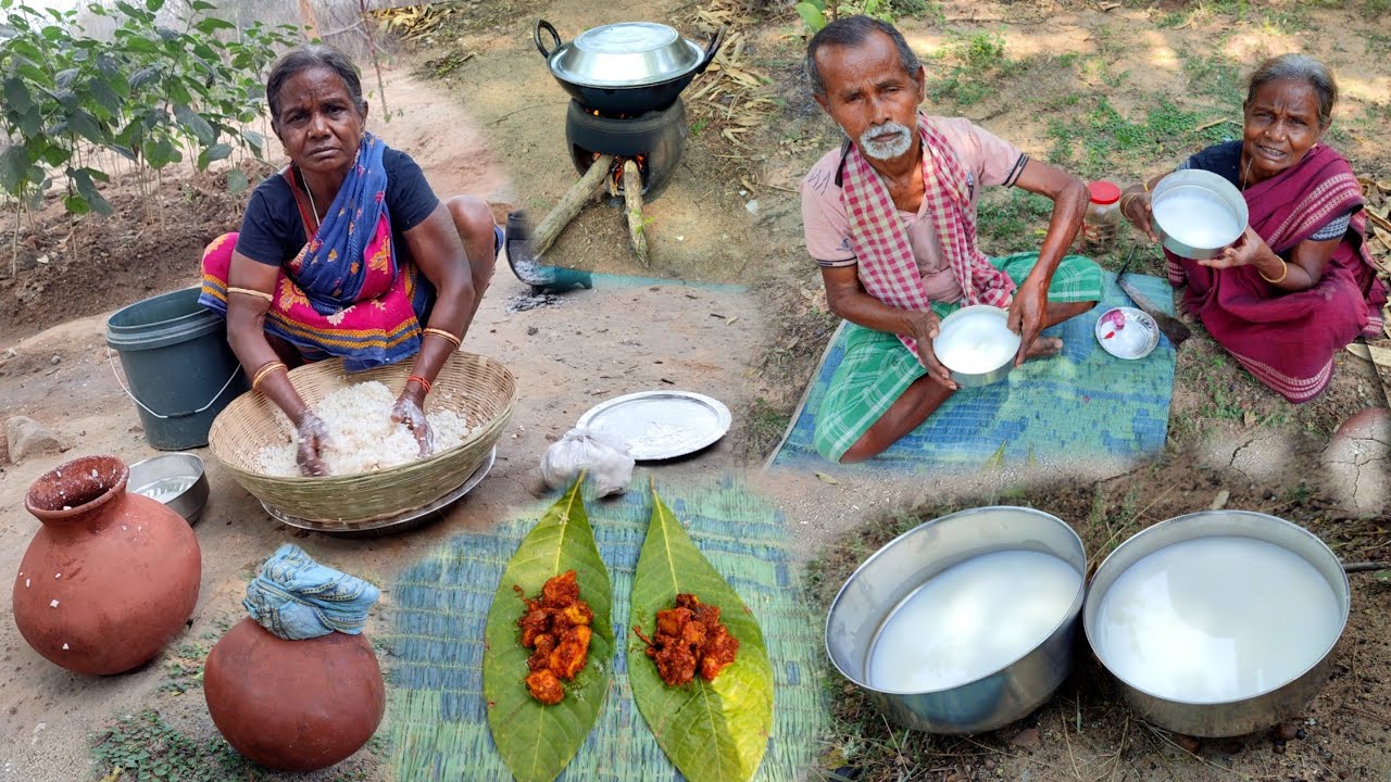 RICE WINE making by Tribe Village people |tribe fomouse rice drink wine |@RajaBudaVillageCooking